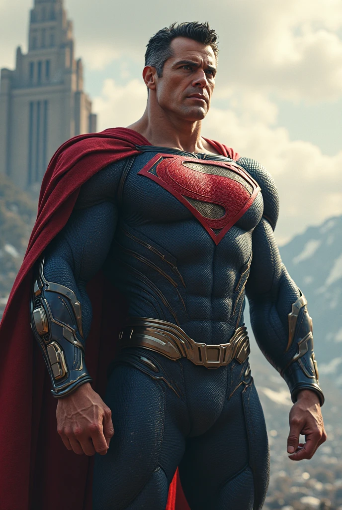 Cristiano Ronaldo in super man dress
