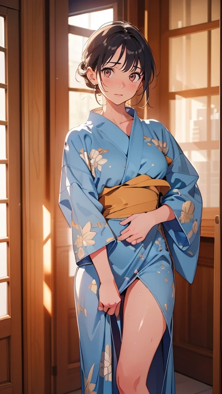 See-through cami solo, Long Hair, Blushing, Open your mouth, High detail, Open your mouth, Dutch Angle,