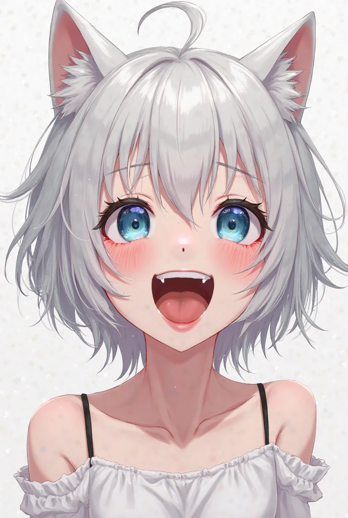 anime girl with cat ears and purple eyes in black dress, cute anime catgirl, anime catgirl, white cat girl, neferpitou, beautiful anime catgirl, anime girl with cat ears, attractive cat girl, cat girl, very beautiful anime cat girl, catgirl, nyaruko-san, anime moe artstyle, anime cat, seductive anime girl