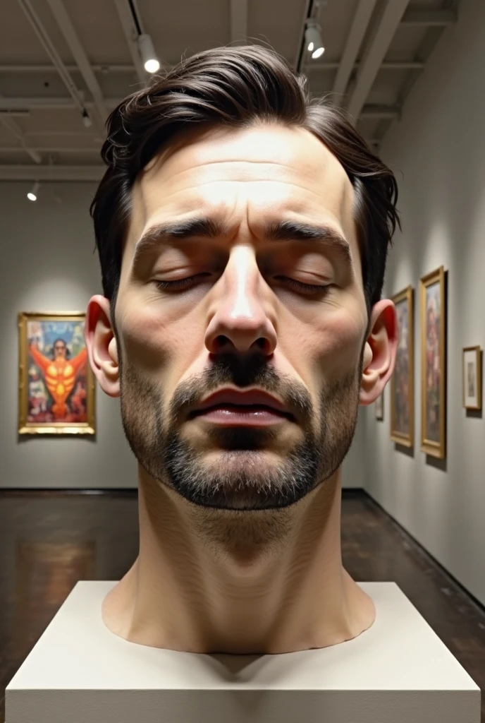 Ki Guy muscle man realistic muscle line old man