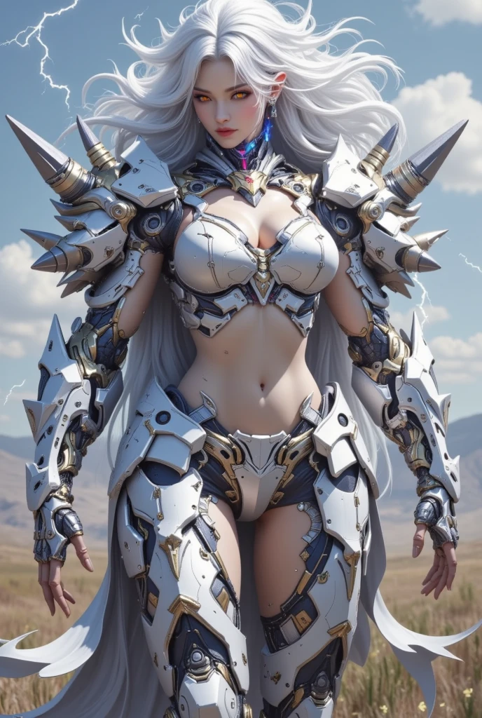 Professional , masterpiece、top-quality、photos realistic , depth of fields 、(Dragon Black Metal Body:1.9),(Enamel Black、(cleavage of the breast)、Mystical expression、(fullmoon:1.2)、(shooting stars:0.9)、(nebulas:1.3)、Dragon Gold Weapon、(Silver Micro Bikini Armor:1.4),Gorgeous gold weapons ,Particles of light、(( Dragon's dense and gorgeous sword)) , (demonic wings)、((a blond))、(Castle background)、((Gangle's forest background))、((Fight dragons))、Beautiful Caucasian beauty、1a person、dynamic ungle,(((Detailed and ornate dragon helmet)))、Smaller head、A smile、Castle background、Thin and beautiful female hands、cleavage of the breast、Soldier in iron armor on background、Mystical expression、Light Effects、intense fighting、Wind-effect、magic circles、With the legendary magic wand、Dragon's tail、explosions、Anatomically correct body、