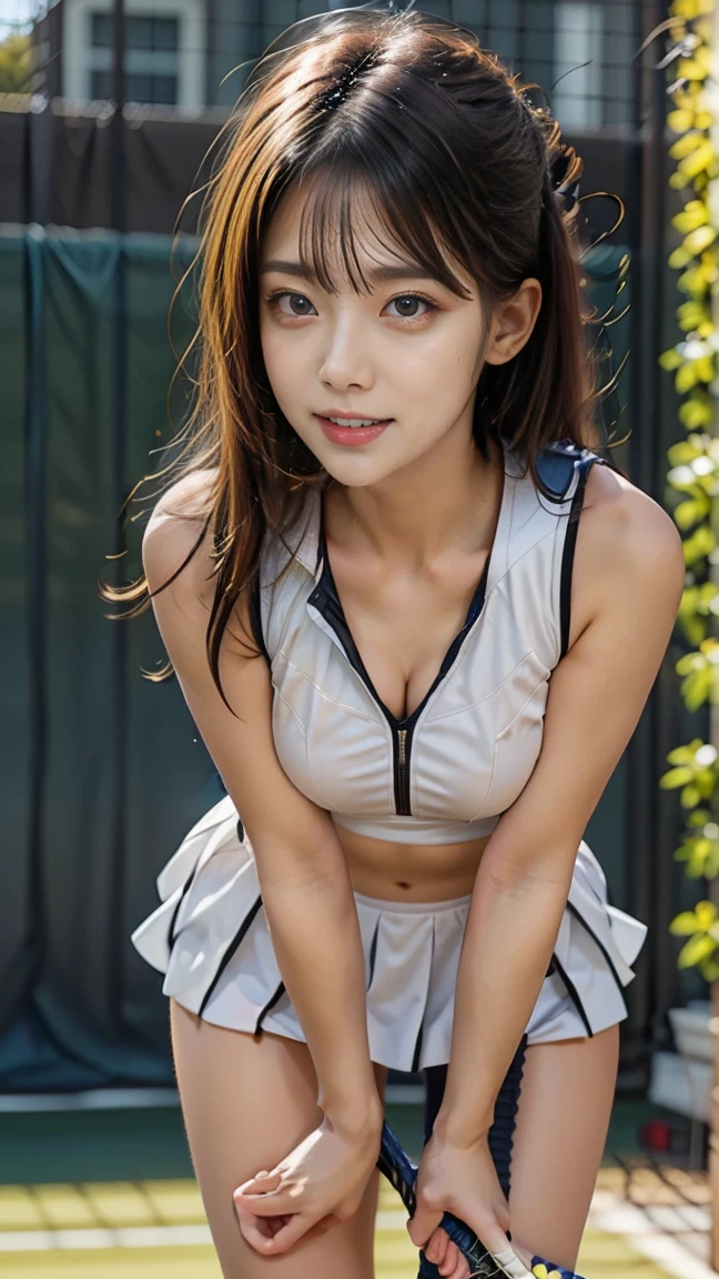 Neat college girl, petite, (long white camisole, white panties), outside the athletic field, (slim, small, flat, small), photorealistic, detail, skin texture, ultra detail, delicate and sexy collarbone, super detailed face, detailed lips, detailed eyes, double eyelids, full body covered in milk, WET BODY, crawling on all fours, kneeling