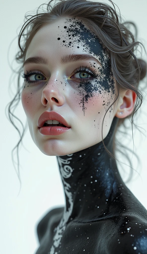 (((masterpiece))), (((Highest quality))), ((Very detailed)), (photograph), (photo:1.2) of a beautiful girl, 1girl, highly detailed face, beautiful detailed eyes, beautiful detailed lips, extremely detailed face and eyes, long eyelashes, glowing skin, photorealistic, 3D, full body portrait, submerged in a sea of pink glitter, intricate details, shimmering, sparkling, iridescent, mesmerizing, dreamlike, ethereal, cinematic lighting, dramatic shadows, vibrant colors, soft focus, hyper realistic, masterpiece. [Entire scene is surrounded by mist, evoking a mysterious and eerie atmosphere. The lighting is dark and atmospheric, with smoke and fog adding a touch of sinister ambiance. Best quality image, HDR enhancement, showcasing the utmost level of detail and realism]. [8K, Best Quality, Ultra High Resolution, (highly detailed CG unity 8k wallpaper), (best photo), (best shadows), isometric 3D, octane rendering, ray tracing, highly detailed, (Best quality, 4K, 8k:1.2), absurdity, ultra detailed, (realistic, photorealistic, photorealistic:1.37), complex parts, HDR, (complex parts:1.12), (hyper detailed, hyper realistic, Soft lighting, spicy:1.2), (complex parts, Hyper detailed:1.15). Blurred foreground. (backlit), masterpiece, high quality, brightness, chromatic aberration, foggy smoke, shadows, contrast, (warm hue, warm tone), high details, natural reflections]. many details. Cinematic lights. photo.