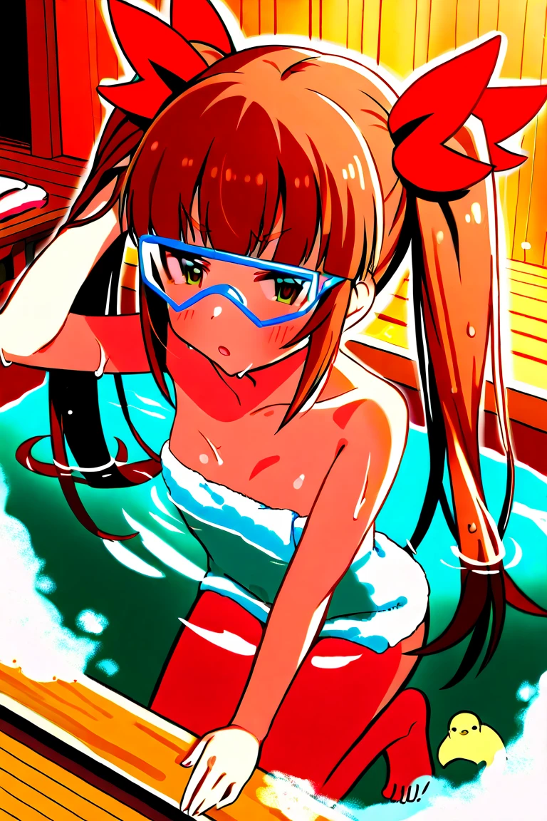 highest quality, masterpiece, ultra high resolution, 8k, formal, magazine cover, (Soulyu Asuka Langley), Eva 02, beautiful face, fine eyes,glasses、 detailed blue eyeasterpiece, highest quality), NSFW,
master piece,highest quality,Extremely detailed,8K CG,
Composition seen from behind,
2 girls,(Girl on all fours rides on girl on all fours),(Transparent white kimono,wet white kimono,perfect no panties),look back,blush,shy,ecstasy face,gasp,trembling,all girls have pink hair,perfect breasts,open your mouth,Japanese style room,