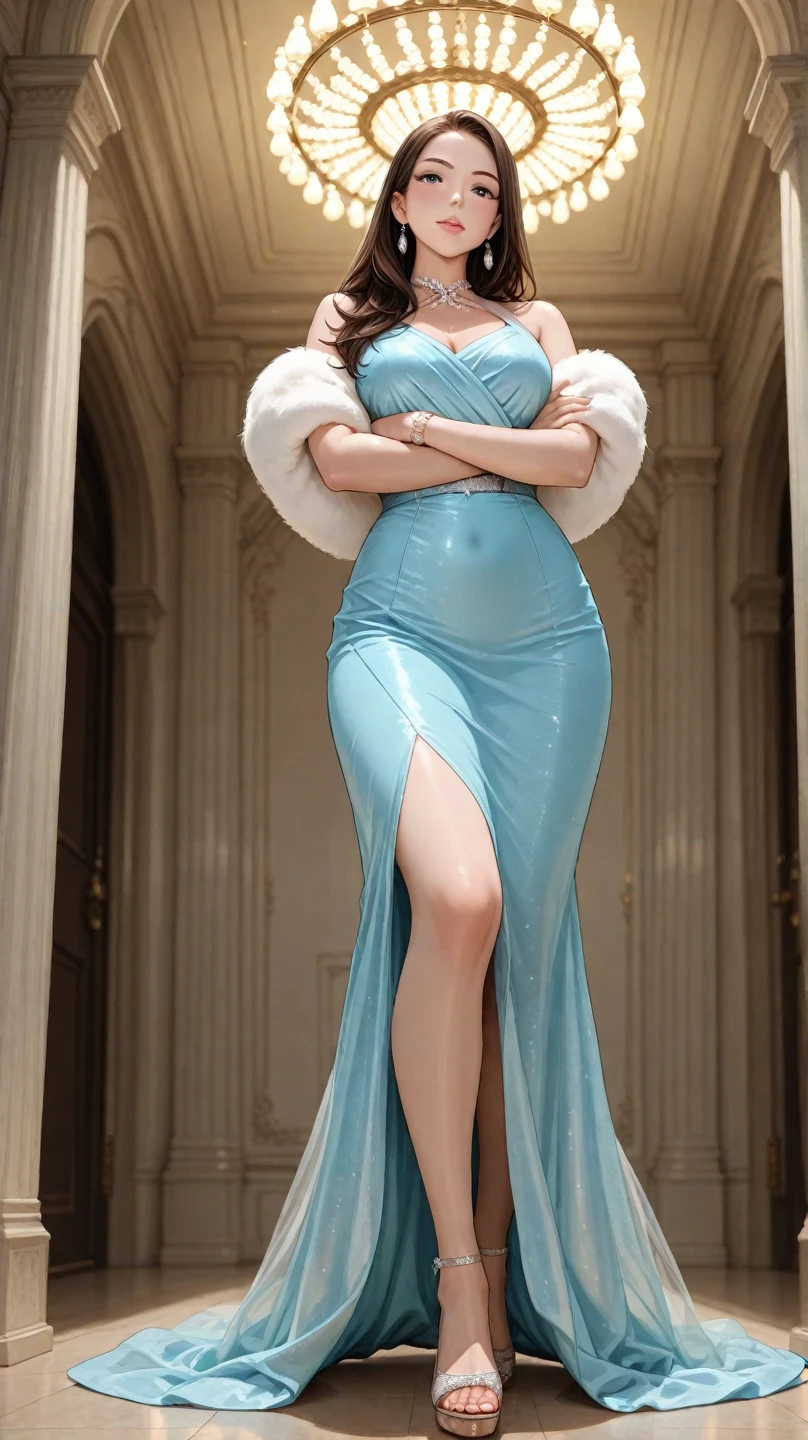 woman, ((Masterpiece, best quality)), full body view, sexy, bursting huge breasts, detailed skin, Anna from Frozen as a nurse, white nurse clothes, highly detailed, cinematic lighting, ultra realistic, blush, looking at viewer, anna, anna from frozen, princess, disney, brown hair, long hair, portrait, cleavage, large breasts, wide hips, full body view, tall,