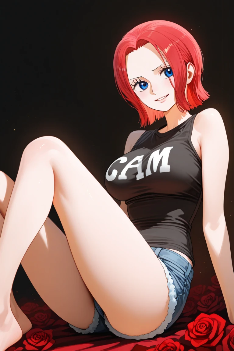 Twintail, red haired, 1girl, grey eyes, tall, well toned, well built, muscled, toned muscles, red highlights, pigtails, beach, bikini, black bikini, pov, sit, looks at the viewer, spread legs, blushing, sweating, (rubbing vaginal region with hand:1.2), stockings, (ahego:1.5) ,At school, frontal, black short skirt, bag, angry, abusive, super detailed, 4k, (black lingerie:1.5)
