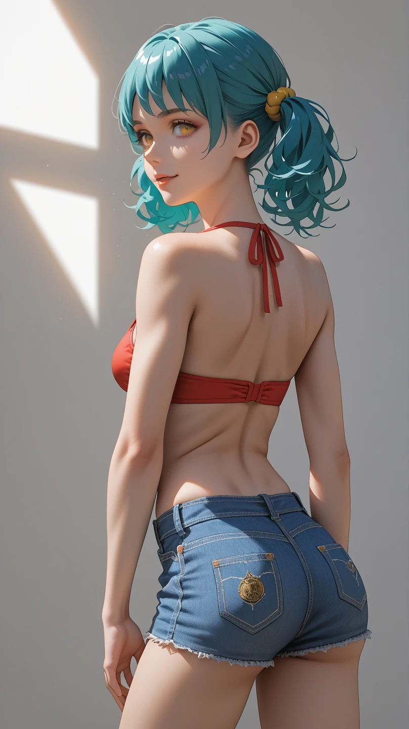 8K, Top Quality, Intricate Details, Ultra Detail, Ultra High Resolution, Masterpiece, close up shot, face shot, close up shot, shot from behind, (, )) (()), (Looking back), (full body: 1.1), Slender, Smile, smirk, (Makeup: 0.4), ,(( bangs, blue eyes, blue hair, bangs, , )), (Fluffy Eyes: 1.21), (()), 1girl, solo, 1 girl, (()), close up shot, , ((tall)), (((fit body))), (((slim face))), sharp face, ((walking pose)) ,(detailed face), sharp face, small lips, smirk, smile ,(( ass , butt cheek,)) ,, ,
((, , wind blow hair, )), , ((naked, nude, )), detailed face, detailed breast, large breast, huge breast, detailed ass , detail nipples ,, Narrow Waist, Skinny, tall , 190 cm tall, Muscular, Navel, Exposed Abdomen, Pointed Chest,, Beautiful girl with accentuated slender abs: 1.4, Six Pack Abs: 1.4, , Perfect Body, detail legs, (( dark background)), black background,