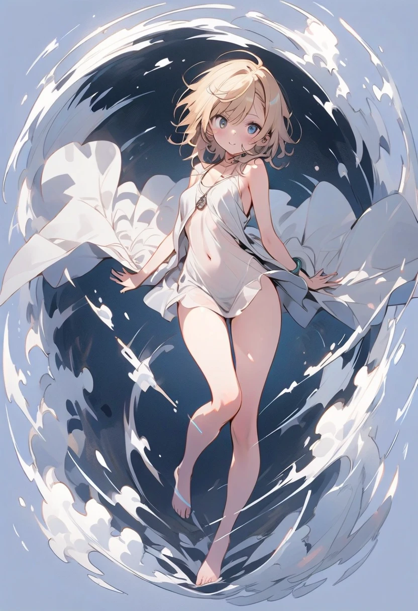 A young sexy woman with short hair and blonde hair in sexy clothes sits in a spaceship seat、A beautiful starry sky can be seen from the window.。((Toddler girl)) (())((naked)) ((nsfw))Long Hair((See-through clothing)) ((She lifts up her transparent skirt to reveal her crotch))((She opens her transparent chest to reveal her breasts.))((No panties))Spread your legs