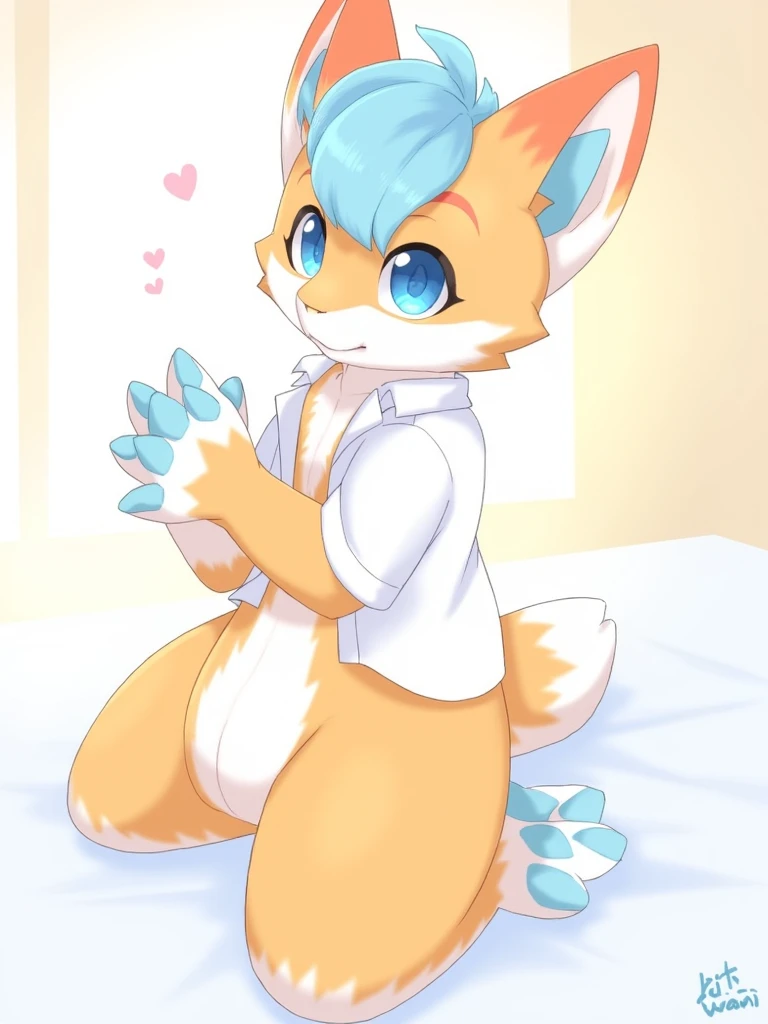 fox boy,Embarrassing face,Blue collar,Dog treatment,Pet food