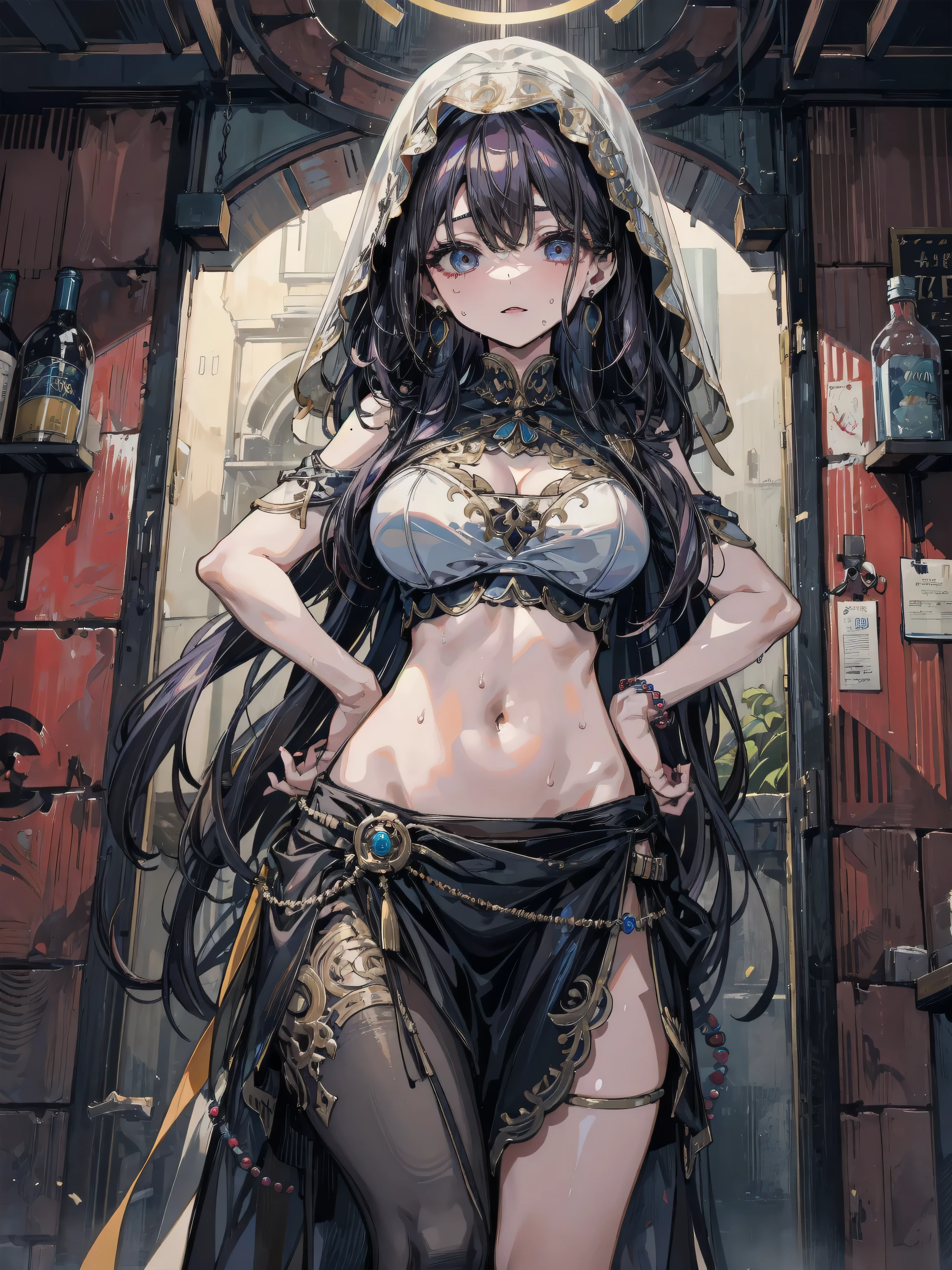 ((Raw photo, 8k.)) 1girl, Solo, Waist Up, (Zentangle, Mandala, Tangle, Entangle), (Hana Hana: 1.2) Official Art, Unity 8K Wallpaper, ultra detail, aesthetic, masterpiece, best quality, photorealistic, floral decoration, earrings --auto --s2