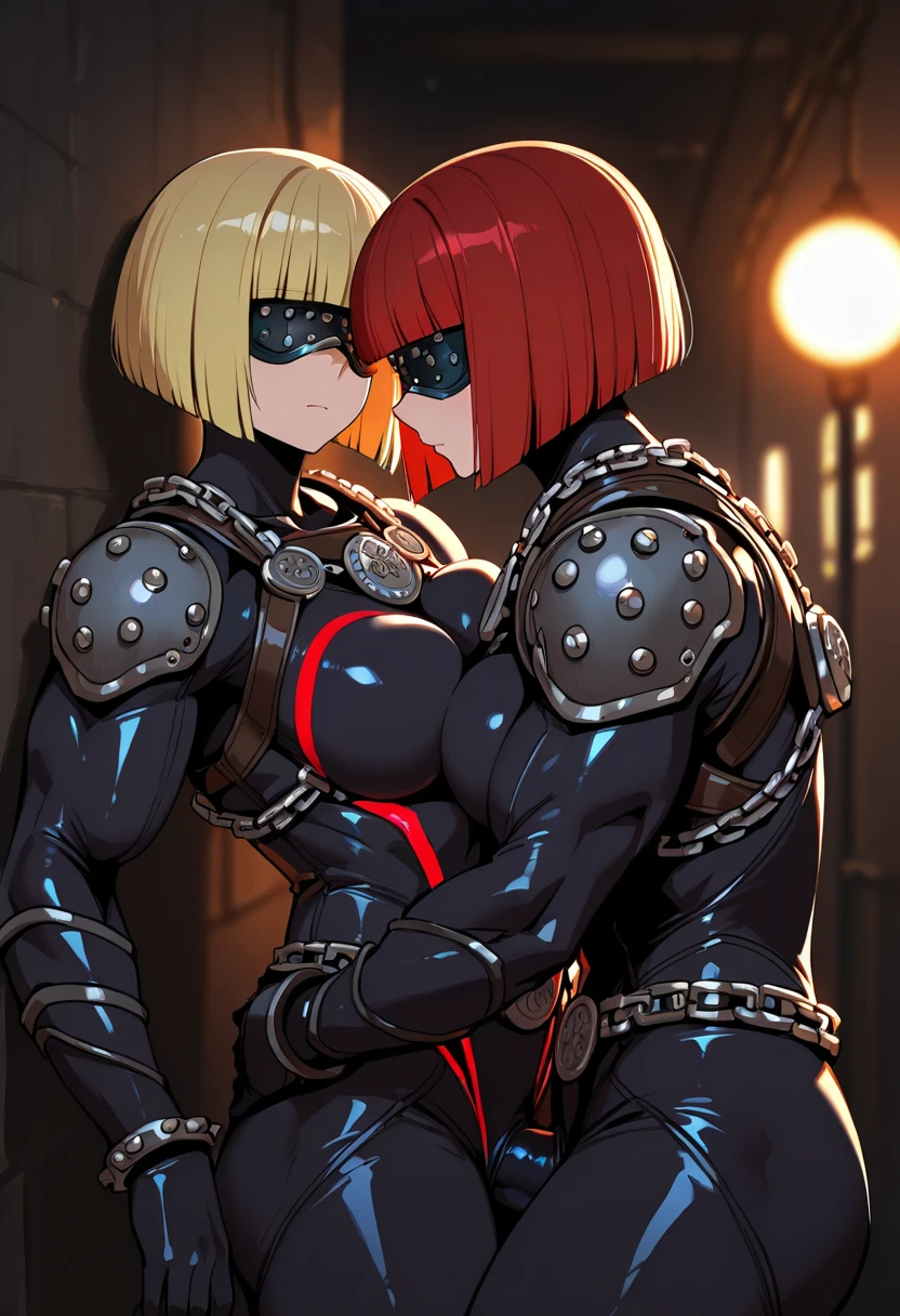 Horikoshi Kouhei, (((((1boy))))), absurdres, bakugou katsuki, black catsuit, plugsuit, cables on plugsuit, (cables on spine), latex, ((nsfw3,5)), blond hair, blurry, cyberpunk, laboratory, boku no hero academia, chama kou, highres, masculine focus, muscular, male muscular, open mouth, horny, red eyes1,5, short hair, bound, milking machine, drone, encasement, (latex skin), liquid latex, latex body, gapping, cables on plugsuit, goo transformation, oral penetration, cyberpunk half-face mask, male genitalia, machine, penis, penetration, transformation, penis milking machine, dildo on ass, dildo insertion, visible anal penetration, visible oral penetration, ass dripping latex, dronification, fucking machine, (dildo gag), (forced transformation), ahegao, looking at viewer, living sex toy, (drone transformation), cum on penis