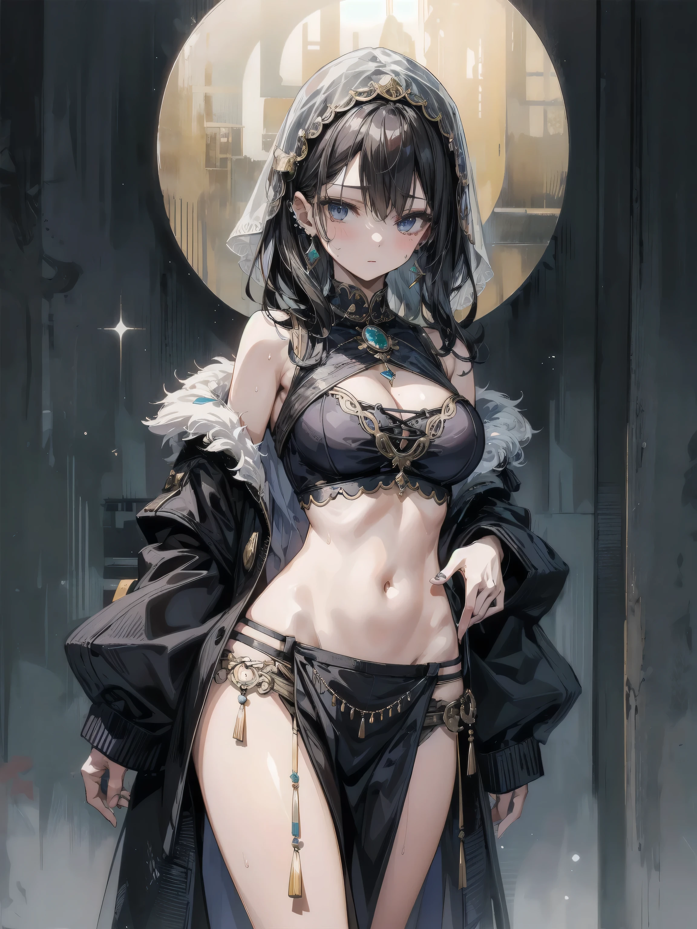 (Detailed illustrations,Very detailed and detailed drawing,Delicate lines with slow and rapid,Realistic texture expression),[Color tressed main line],dim room[prison[Walls and ceilings with exposed bricks that have deteriorated over time]],(japanes(Very Beautiful Little Girl)[14years])silber hair (bony and thin body[morbid]SKINNY),[leather [Bondage Fashion],Vampire,(Fine and beautiful skin expression [Transparency]),[完璧な目のdetaileds (Iris beautifully drawn in every detail)[Jewel-like eyes]],[long and beautiful eyelashes],[Meticulously drawn hair],(完璧な手のdetaileds [Beautiful fingers without breakdowns [Beautiful nails]]),(Perfect Anatomy(Perfectly proportioned))[[Full body like]],[Ideal color coordination(Accurate simulation of light-material interactions)],([Precision Detail](detaileds,high-detail)),[[Pale and gentle colors]][Visual art that conveys a sense of narrative] [[Eros in the Natural Body]].