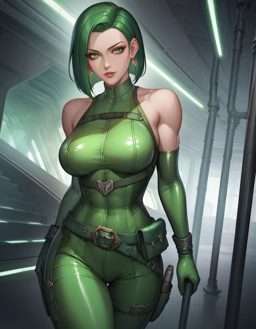 One punch man drawing style, quiet metal gear opening her pussy with her fingers