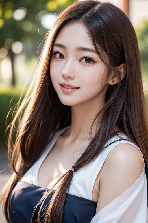 (((8k,Attention to detail,Attention to detail、highest quality,masterpiece,Attention to detail,alone))),RAW Photos & Realistic atmosphere,Beautiful dark eyes,Mouth Details,Glossy lips,Thin eyebrows,beautiful Eyes、Soft white skin that shines in every detail、Her deep black eyes are very beautiful,Lip details、Very beautiful face,Very beautiful face、Lively Faces,beautiful, Glistening lips,beautiful Eyebrows,Infinite Reality, Realistic Young Gravure Idol,Very cute woman , Young Gravure Idol, Young Gravure Idol, とても美しくてかわいいbeautiful 21 year old beauty,Incredibly beautiful and elegant,beautiful 21 year old beauty,Natural soft light,(Shiny Hair,,beautiful and kind eyes:1.5),A kind smile,Shapely breasts,Long Hair,beautiful posture,No makeup,Take a look at the camera,shirt,