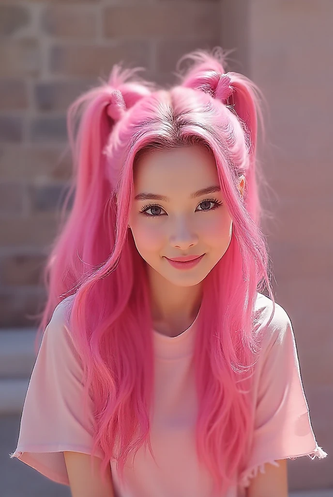 change her hair to pink