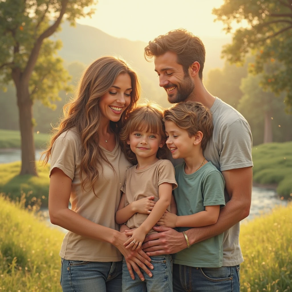 You can include a family with teenagers