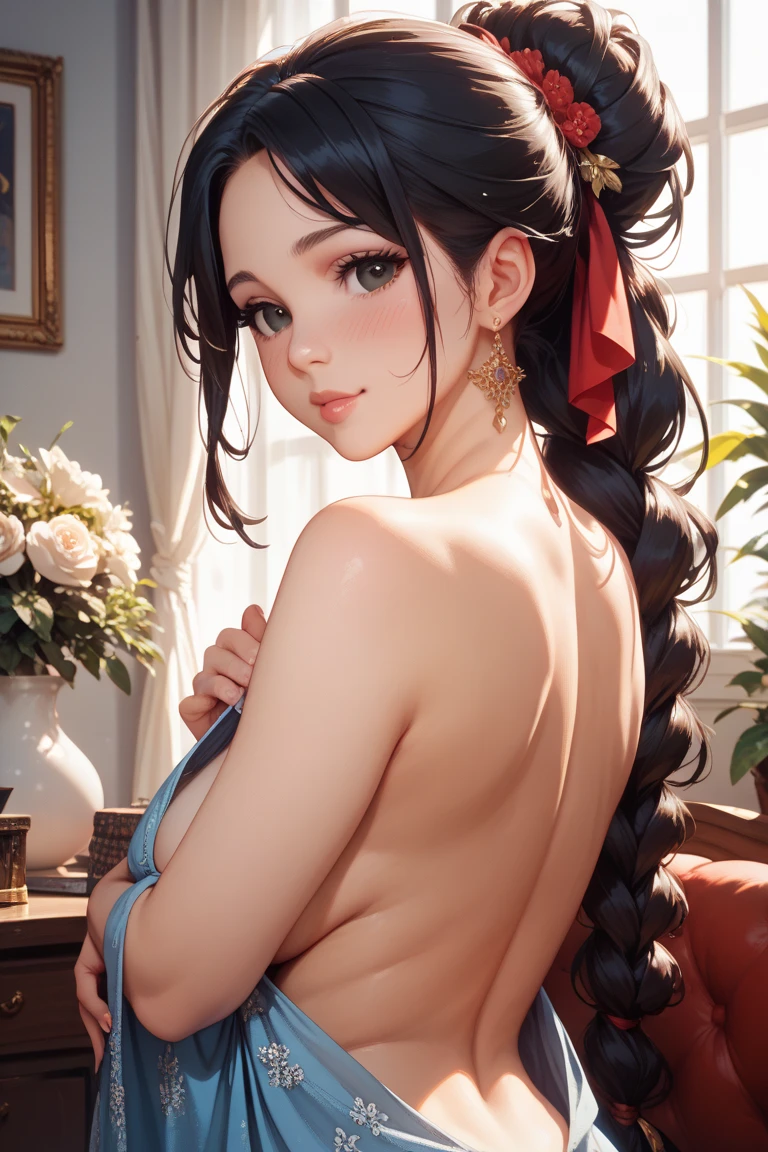 ((best quality)), ((masterpiece)), (detailed), 1girl, (big forhead:1.2),extremely detailed cute anime face, (((flat chest))), (flat chest:1.1),((((long twin braids,tight braids,long braid,braided hair,long hair)))),intricate eyes,beautiful detailed eyes,symmetrical eyes,(((detailed face))),beautiful detailed lips, looking at this, (((embarrassed))),(((horrified expression))),((panic)),((crying)),highres,(best quality),(ultra detailed,extremely detailed),perfect face details, ((masterpiece:1.4, best quality))+, (ultra detailed)+, long twintails, cute girl, (flat chest:1.1), small breasts, slim body, skinny, ((narrow hips)), prominent collarbones, skinny arms, flat stomach, visible hip bones, long hair, red hair, white hair, blonde hair, dark hair, ponytail, thick ponytail, heavy ponytail, small breasts, perfect face, small breasts (flat chest:1.1), NSFW, Detailed body,Full limbs, ((front facing)), NSFW, (flat chest:1.1), (wild environment, jungle, nature)