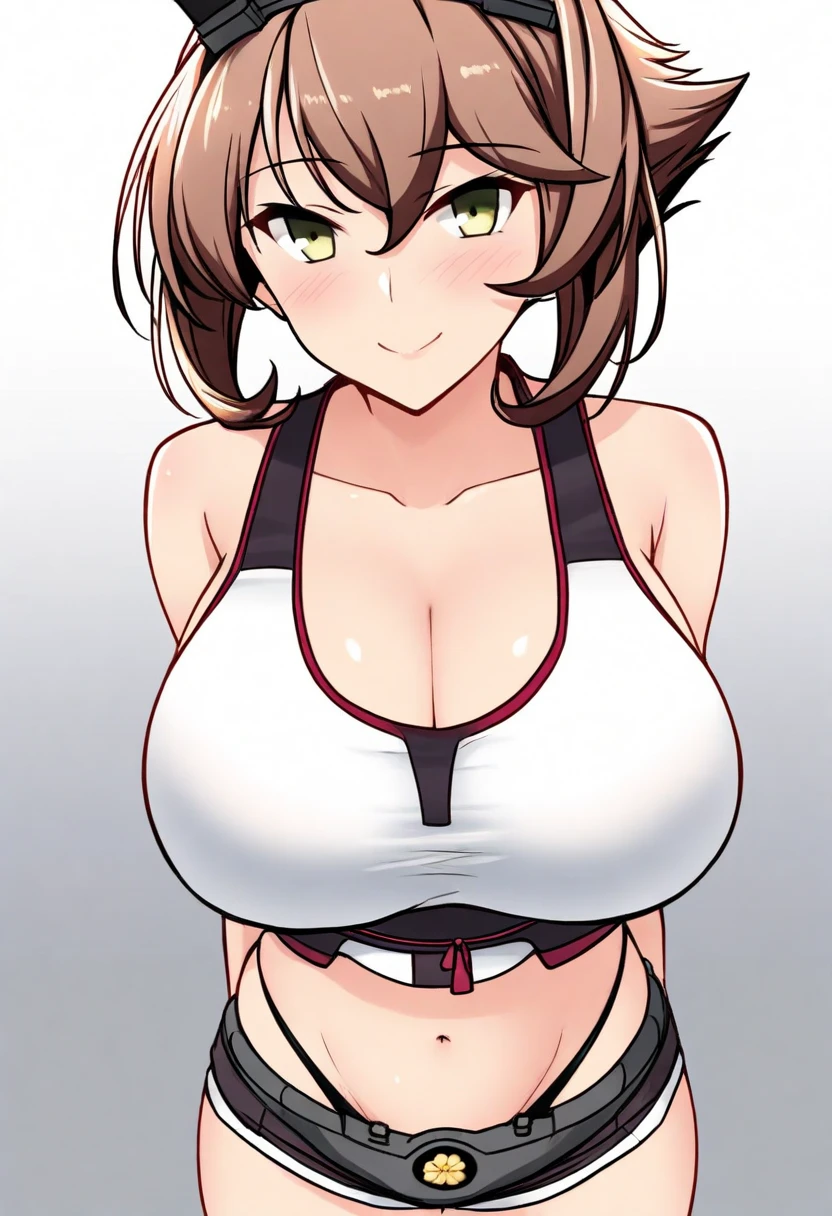 An anime-style artwork depicting ruan mei from the game Honkai star rail.
Tags: ruan mei, anime, detailed eyes, detailed lips, crop top, turtleneck, pencil skirt, smiling expression, intense gaze, dynamic pose, indoor, palace, vibrant colors, digital art, high-resolution, professional quality, gigantic breasts, (underboob : 1.4), curvy, cowboy shot, (gigantic breasts: 1.4), (green eyes:1.1), (light brown hair)