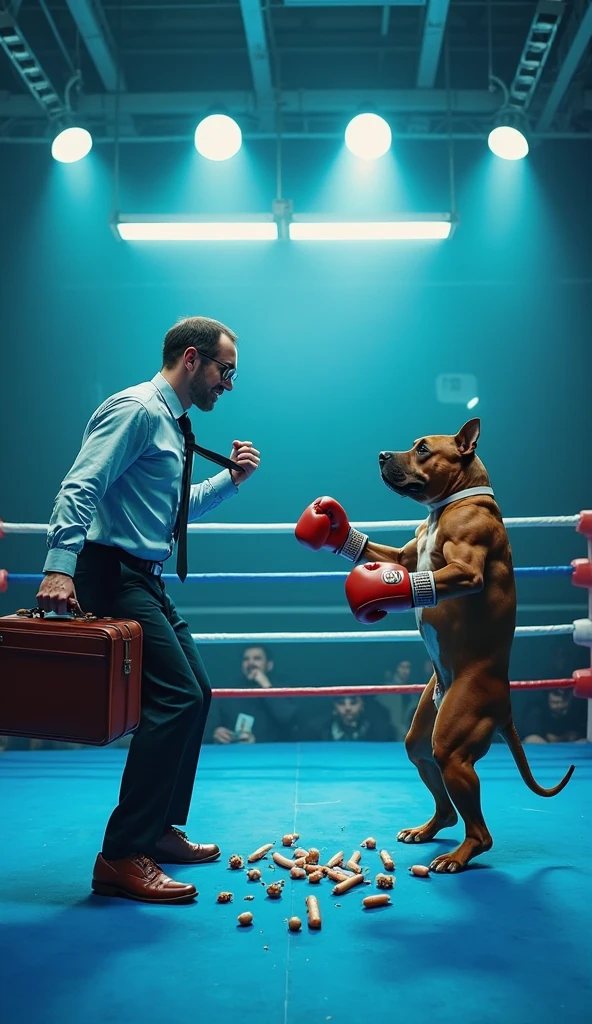Cr7 boxing with dwarf messi and dog