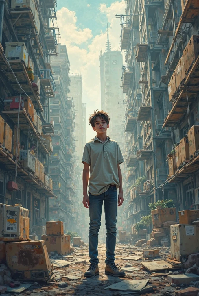 15-year-old boy trying to end his life by jumping off a rooftop