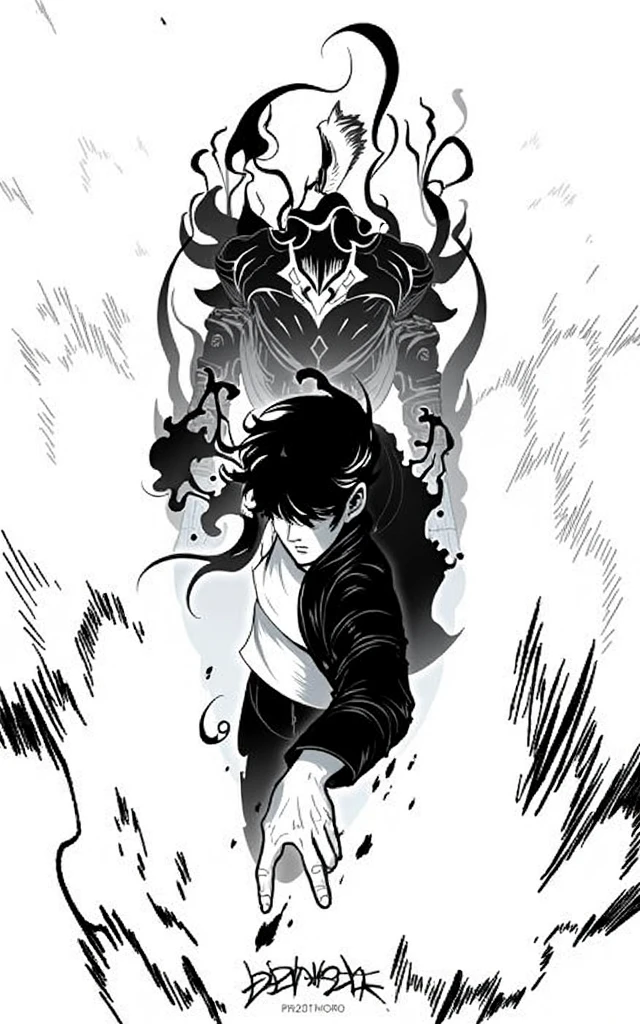 1 orther,inkstyle,monochrome,greyscale,silhouette,greyscale
phoenix,
masterpiece, newest, absurdres, safe