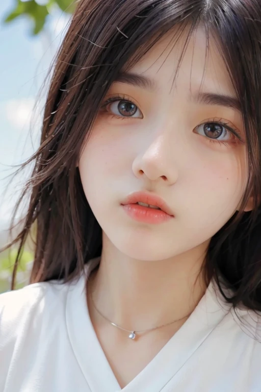 (((32ｋ,High details,High detail、masterpiece,Attention to detail,alone))),RAW Photos & Realistic atmosphere,Beautiful dark blue eyes,Mouth details,Glossy Lips,Thin eyebrows,Beautiful Eyes、Soft white skin that shines in every detail、sheの深い黒色の目はとても美しいです,Lip details、Very beautiful face,Very beautiful face、A vivid face,Beautiful, shining lips,Beautiful Eyebrows,Infinite Reality, Realistic Young Gravure Idol,she&#39;she&#39;she&#39;she&#39;she&#39;she&#39;To a very cute woman , Young Gravure Idol, Young Gravure Idol, とても美しくてかわいい22 years old beautiful girl,Incredibly beautiful and elegant，22 years old beautiful girl,Natural soft light,（Shiny Hair,,Beautiful and kind eyes：1.5）,A kind smile,Shapely breasts,Medium Long Hair,Tying up hair,Beautiful posture,No makeup,Looking Ahead,
