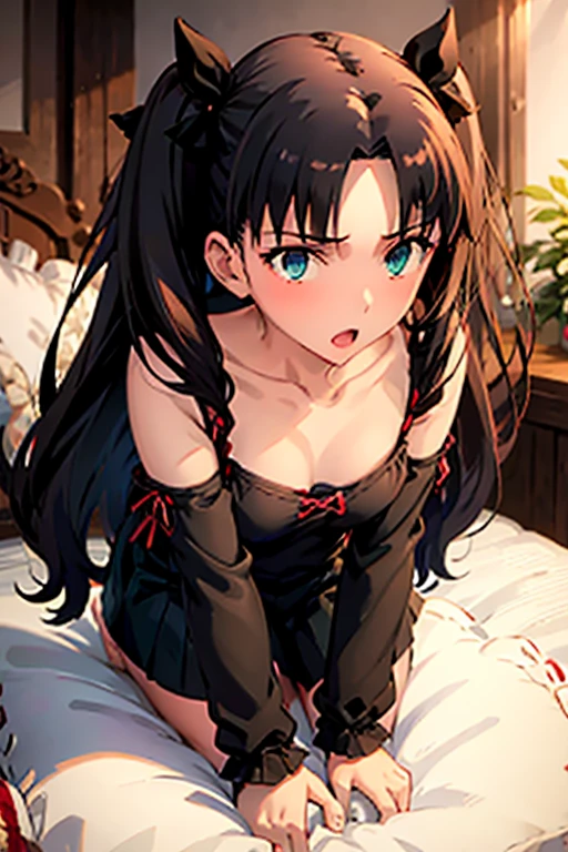 (top-quality, masterpiece, (Ultra high definition,4K), (超A high resolution,in 8K),masutepiece:1.2), (Angle from above), (Perfect Anatomy,Anatomically accurate), (Soft lighting, 光线追踪), (((Open legs sitting on a sofa in the lobby of a luxury hotel))), ((Aerith Gainsborough lookalike)), (A girl who can't stop laughing), Black spats, (cute nightgown), Cute panties, (Crisp double eyelids), (fascinated expression),(Large breasts:1.3),(Soft skin), (Photorealistic), (Soft skin), (colourful hair)