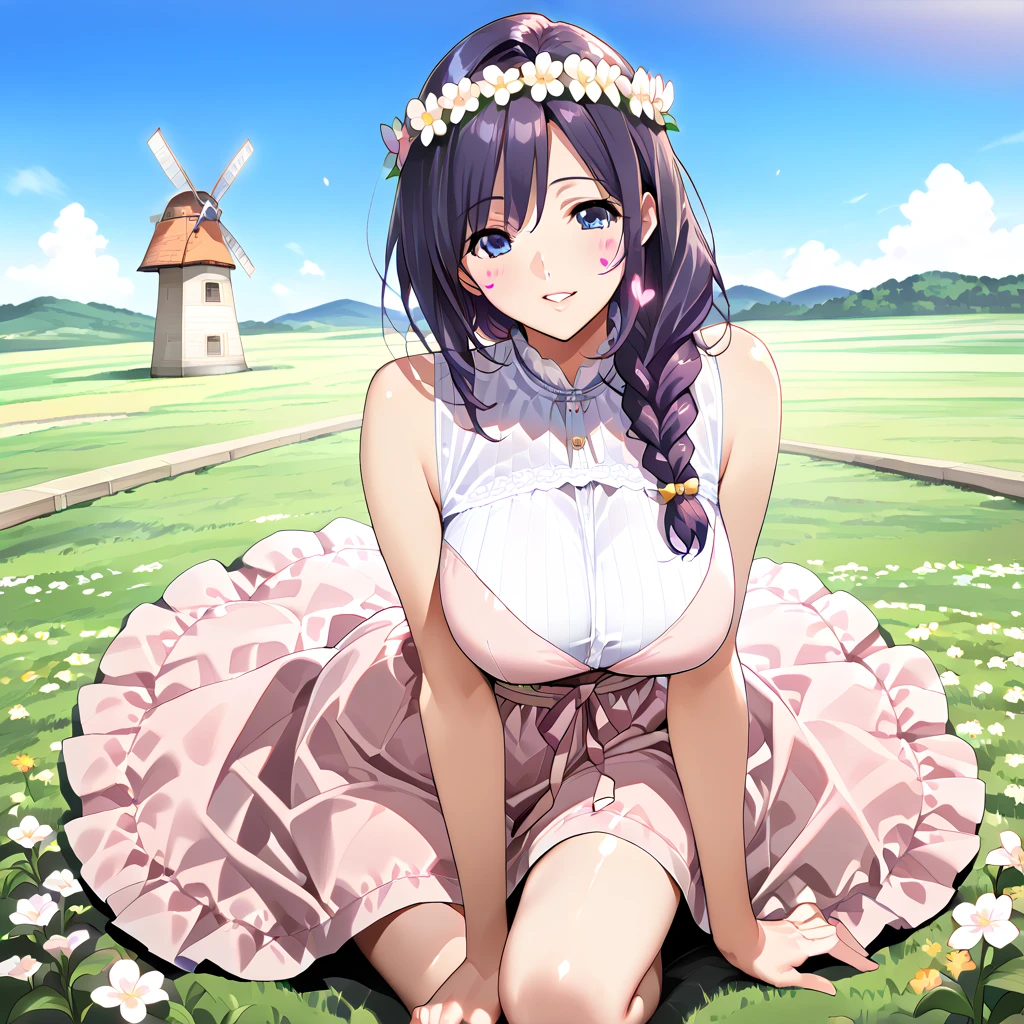 1Girl, Mamako Oosuki In the anime Okaasan Online, Very big breasts, Very detailed