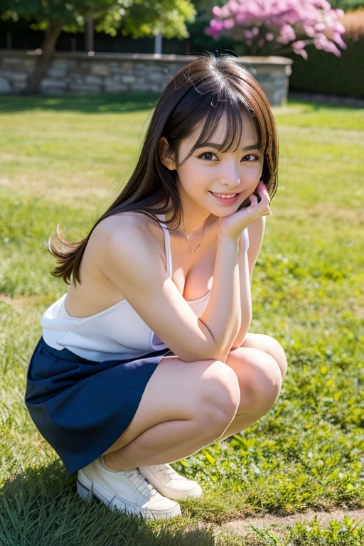 (8K、RAW Photos、Highest quality、masterpiece:1.2)、(Realistic、Realistic:1.37)、Super detailed、Ultra-high resolution、1 Girl、View your viewers、Beautifully detailed face、Laughter、narrow、(Tight waist) :1.3)、Beautiful and detailed skin、Skin Texture、Floating Hair、Professional Lighting、Human whole body、Long Hair、blonde、Height of Japanese people 、Sailor suit、Bob Hair、smile、15-year-old student、Dark blue socks、White knee-highs、E cup breasts、Station platform、countryside、E cup breasts、A pose that emphasizes the chest