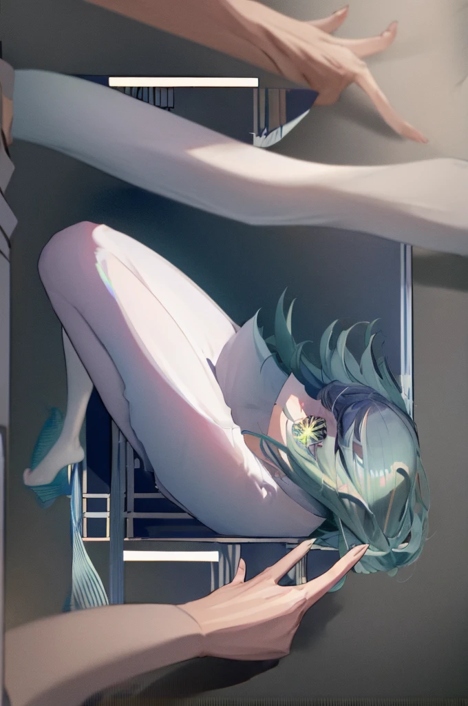 Ridiculous Resolutions, High resolution, (masterpiece:1.4), Very detailed, One boy, View from above, space, floating, - At six o'clock