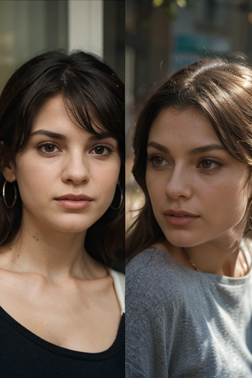 qu'une femme par photo, takes the first photo and separates the women into 2 separate photos