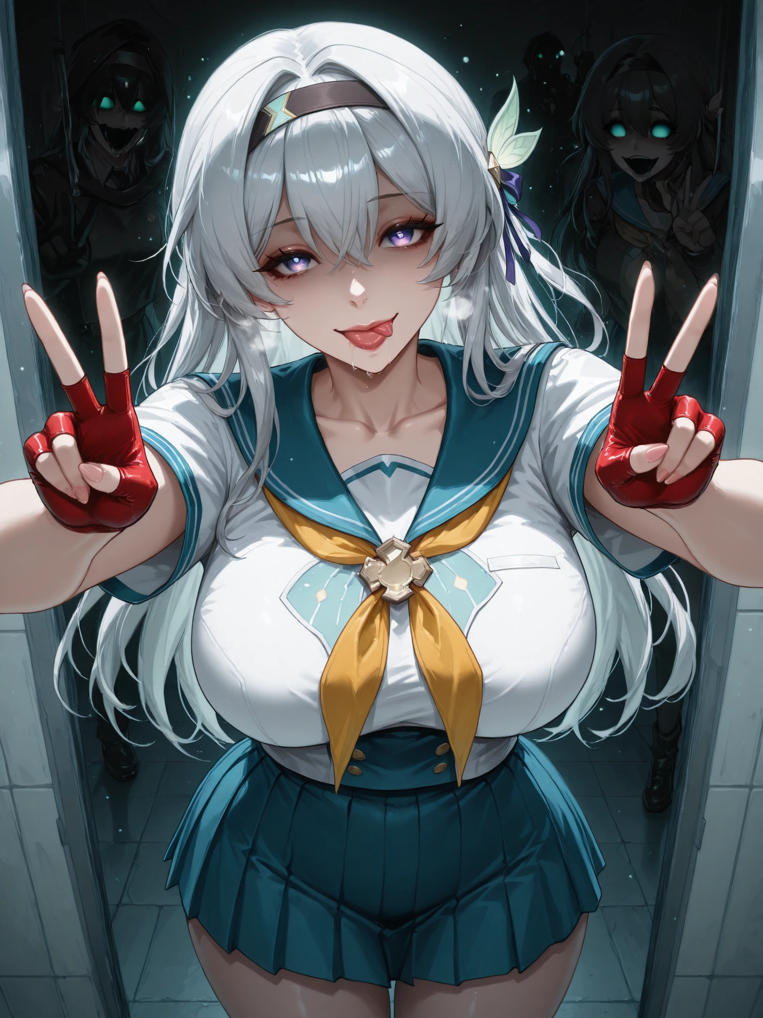 (Very :1.5)、(Big Breasts:2)、(eyes half closed:1.3)、(Grin:1.3)、(tears:1.1)、(The body shakes violently)、8k resolution、 ((Highest quality))、Anatomically correct、(High School Uniform:1.9)、((Hasselblad Photos))、[:(Detailed face:1.2):0.2]、(Groping the chest:1.6)、(Middle-aged men:1.3)、(Top view:1.6)、(braid one's hair:1.5)、(Embrace each other:1.5)