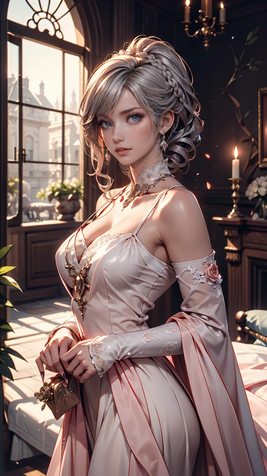 Character Details:, - Gender: 1 Girl.
- Style: Anime, - Body Type: Attractive body, slim body, nice legs, slim tights, nice arms, nice shoulders. - Breast: ((Small Breast:1,5)), Cleavage.
- Facial Feature: Beautiful, Gorgeous, Teenager, Fresh, Young.
- Expression: Shy, Smile, Horny, Pink Blush on Face, Sexy Eyes, Sexy Look, (Sweating:1.4), Innocent Look, Tipsy. - Hairstyle: Blunt Bangs, Long Hair. - Hair Color: Light Blue Hair.
- Clothing: ((Majestic Wedding Dress:1.6)), (off-shoulder:1.6), (Stocking:1.4). - Body Pose: (Kneel). - Behaviour: Waiting, Want Something, Secretly.
- Accessories: Earrings., Environmental Details:, - Setting: Bed Room., - Lighting: Natural Light., - Decoration: Modern Bed, Desk, Chair, Window, ((White Curtains:1.6)), City View. Top view. pov, anime style, UHD, retina, masterpiece, accurate, anatomically correct, textured.