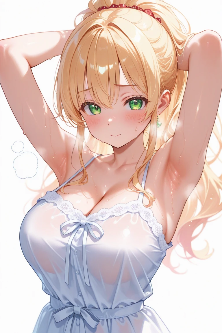 score_9, score_8_up, score_7_up, detailed, rating safe, absurdity, night, face focus, 1girl, 20years old, dancehall, dancing with boy, cheek‐to‐cheek dancing, shy, looking at boy, shiny skin, large breasts, breast apart, evening dress, neckline dress, aline dress, see-through:0.3, 1boy, pov,
