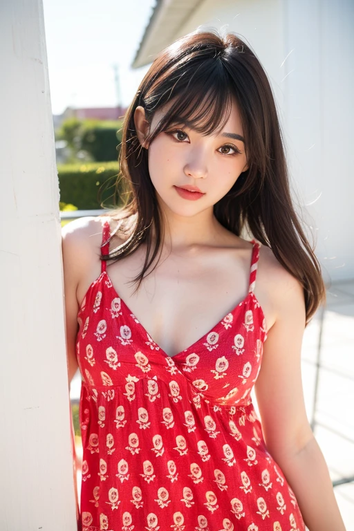 (Best quality, 8k, 32k, Masterpiece, UHD:1.2),Photo of Pretty Japanese woman,detailed face,sad smile, <lora:LowRA:0.1>,red dress,(long skirt:1.2),(wind lift:1.5), <lora:wind_lift:1.1>,white lace panties,from below,lookig down,pov,windy,outdoors