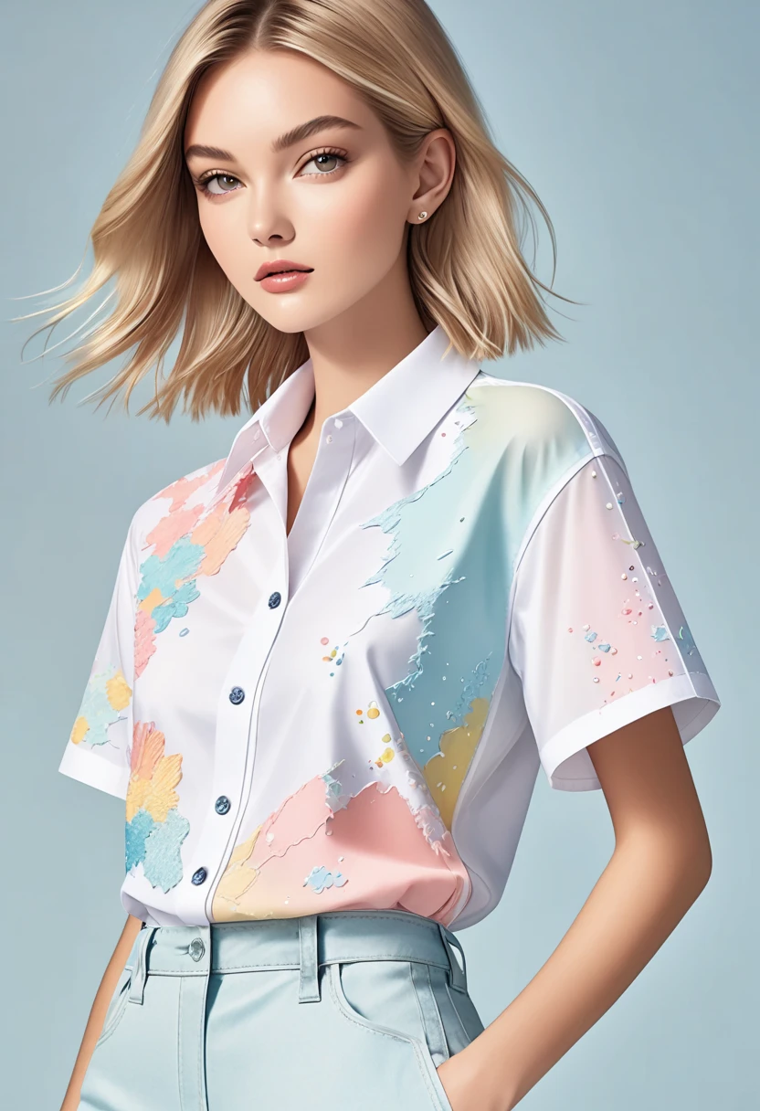 （Hyper Real）， （illustratio）， （A high resolution）， （8K）， （The is very detailed）， （Most Best Illustration）， （美丽细致的眼睛）， （best qualtiy）， （ultra - detailed）， （tmasterpiece）， （the wallpaper）， （详细的脸）， Sagging eyes， long whitr hair，huge tit，swim wears，The background is indoors，（camel-toe）