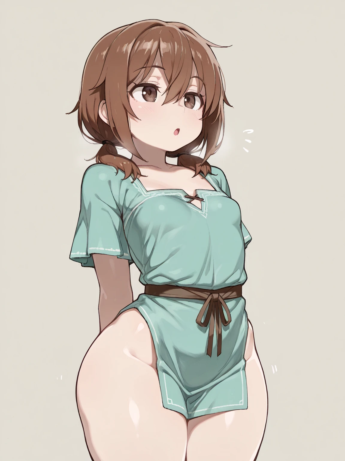 masterpiece, highest quality, High resolution, One girl, (((nsfw,nude))), Brown Hair, alone, Brown eyes,Short Hair,socks, socks, bangs, Long sleeve,Green beret,slender,Flat Chest,Heart pattern background,reference sheet,(nsfw,masturbation),(nsfw,Pussy juice)