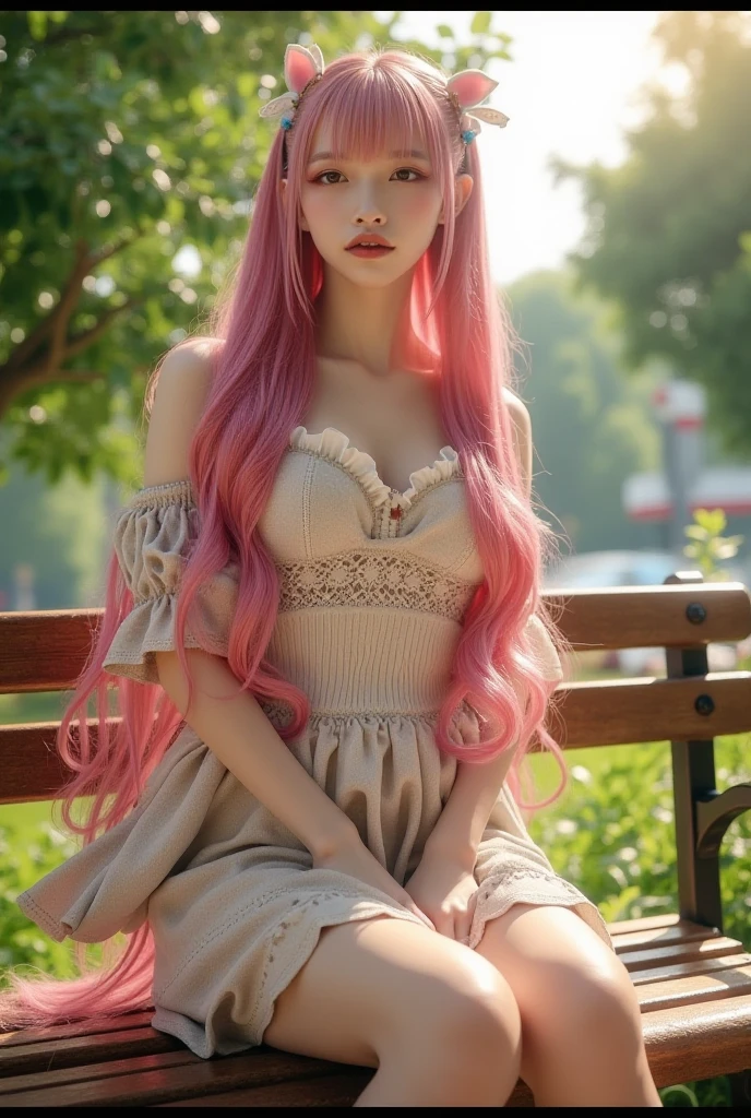 anime girl with long pink hair holding a white rabbit, cute anime waifu in a nice dress, anime art wallpaper 8 k, anime wallaper, anime style 4 k, anime art wallpaper 4 k, anime art wallpaper 4k, beautiful anime style, beautiful anime girl, anime girl with long hair, very beautiful anime cat girl, cute anime girl, anime wallpaper 4k