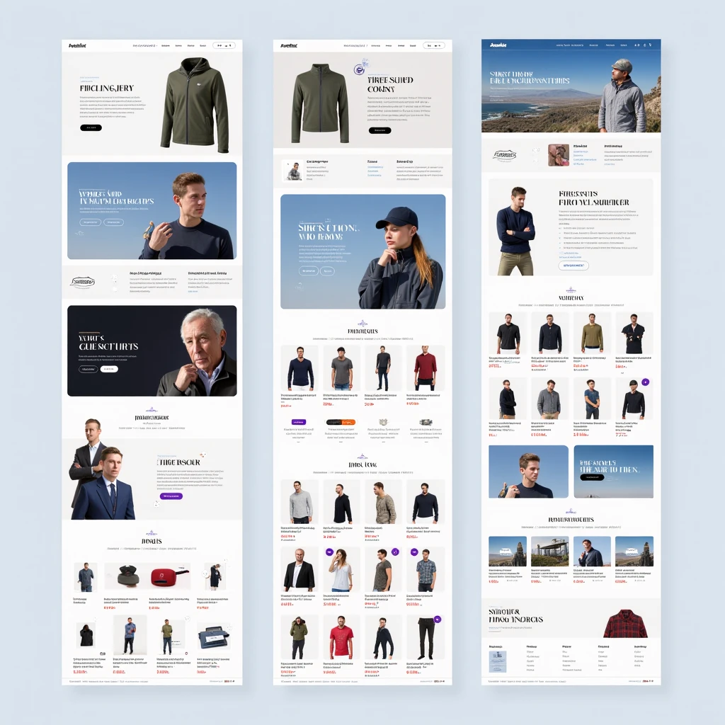 Home page for t shirt Shopify website.