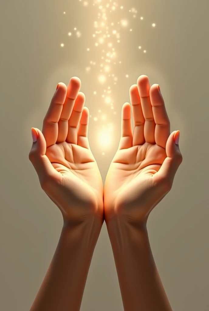 Hand holding logo for project