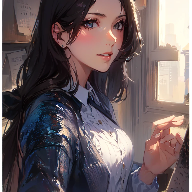 there is a woman in a white shirt with a redいリボン on her chest, Nivan Chanthala, whiteいリボン, Profile photo 1024px, redのみ, Tawan Duchanee, redいリボン, A wonderful masterpiece, Zia, 18-year-old, red、white, peaceful, July ban, sakimi chan, Wearing the principal&#39;s uniform