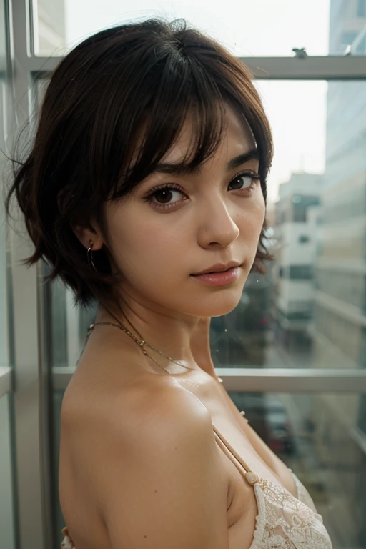 japanese woman Completely naked Don't hide your whole body expose real Full view of the butthole spread legs 20 years, 8K, RAW portrait (japanese girl), 写真のようにrealな, ultra high resolution, highest quality, real life photos , dramatic, in the atmosphere, (At night :1.1), 1 girl, a very beautiful japanese girl, sexy pose, (Topless 2), NSFW, Glamorous shot of a girl, short hair, rough skin, closed mouth, (smile:0.7), pale skin, bangs, big, beautiful, detailed eyes, black hair, beautifully detailed nose, (flat chest: 0.5), Upper body, Woman posing on the skyline, look camera, blurred background,