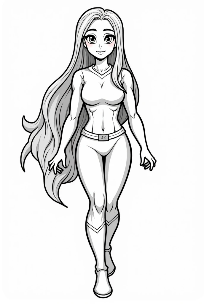 a beautiful pinup girl, white background, detailed body, simple line art, high contrast, female character, standing pose, perfect for coloring books, clean line art, minimalist design, detailed facial features, beautiful eyes, elegant expression, long hair, realistic proportions, detailed anatomy, intricate linework, bold outlines, photorealistic, masterpiece, ultra-detailed, hyperrealistic, (best quality,4k,highres,masterpiece:1.2),ultra-detailed,(realistic,photorealistic,photo-realistic:1.37)