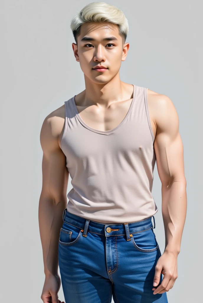 Asian guy in underware