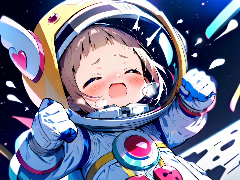 (Spacesuit:1.15), White Cargo Pants, astronaut)baburuherumetto, Space Helmet , , indoor,In the water, masterpiece, Highest quality, One girl, alone, Red eyes, , , , , short hair, , ,(Heart Sayings:1.2), ,Ahegao, Roll your eyes,saliva, Drooling, Sweat, trembling, Shortness of breath,, fog,Water on the face, drowning, Water torture, Water got into the helmet, Blue visor helmet Raise your hand, hold one's head,Pregnant belly