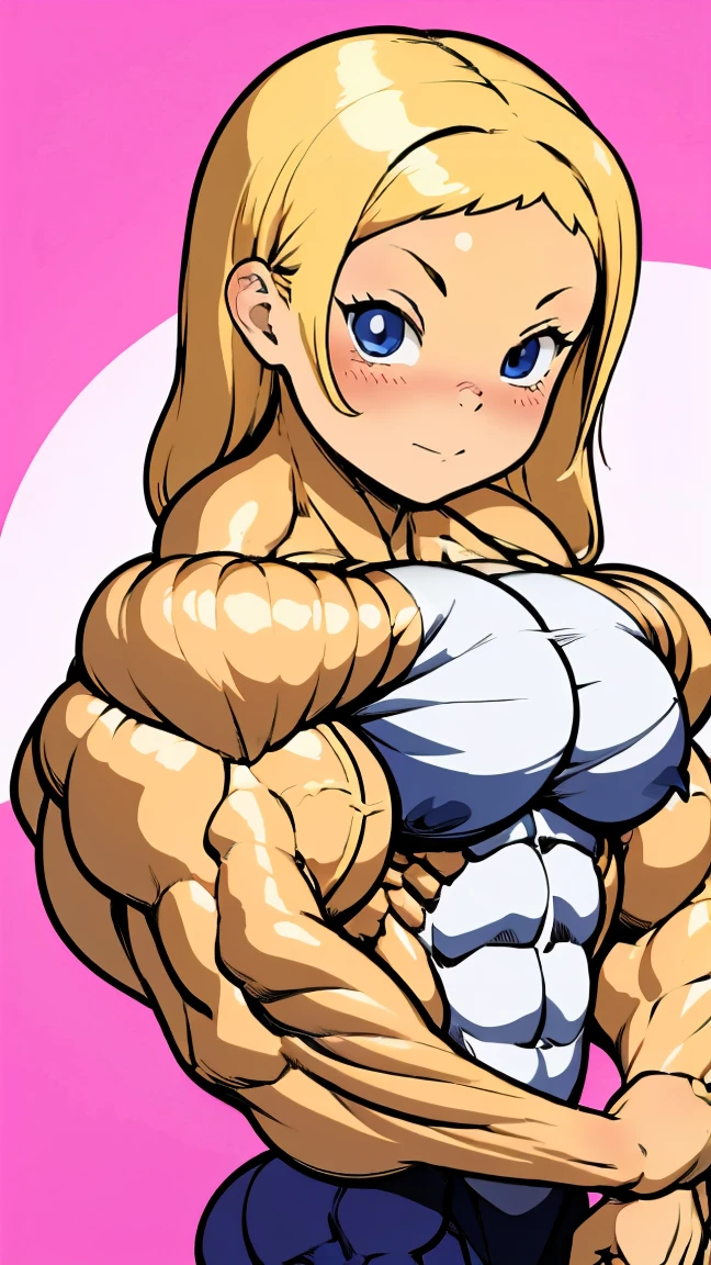 Best Writing), (Super intricately detailed), 4K unification, (Ultra-detailed CG: 1.2) , (8K: 1.2), (original), (masterpiece), (Highest quality), (masterpiece:1.4), (((High quality anime-like))), (masterpiece), masterpiece, Ultra-clear image quality, Clearer than the movies, (Detailed face), Highest quality, Absurd, ((Masterpiece, 4K, 8K, yes, High resolution)), ((((1girl)))), Perfect figure, ((Clear blue sky, Seaside white sand background, Beautiful blue sea, vacation, Bold white bikini swimsuit, barefoot)), (Smiling shyly, Chest-pushing pose), (Unrealistic super muscular bodybuilder:1.25), (Extremely large biceps:1.25), (huge muscular arms:1.25), (girl), ((Twin tails, Big Eyes, White skin, Mother Smiles, Baby Face)), (極端にWhite skin: 1.25), (Very shiny skin: 1.0), (HyperMuscle: 1.0), (BrutalMass: 1.0), (Extremely wide shoulders: 1.25), (Extremely thin waist:1.5), (extremely wide hip: 1.0), (extremely long legs: 1.25), Extremely tall, Unrealistic giant, very thick neck, (Extremely huge breasts:1.0 gigantic breasts, (((Cleavage))), (((((Taut breasts, full round breasts))))),