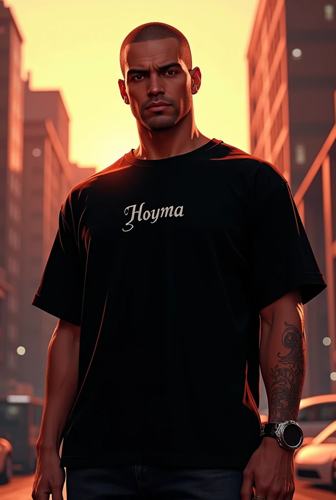 Handsome korean tattoo man, black hair, black t-shirt with bulgom written on it, jeans, smoking cigarettes, yakuza vibes, hard colors