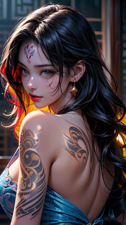 (full bodyesbian:1.5),Solo,(((1girll)):1.3),(view the viewer:1.4),((anatomy correct):1.45),(Sex position with boyfriend:1.8), ((Sit and open your legs)) ,((Tight Yoga Pants)):1.3),(((tattoo)):1.3),(femdom:1.1), (Ultra detailed scene),Leather bodice,(Accurate and perfect face:1.3),hyper HD, Ray traching, reflective light, structurally correct, Award-Awarded, High detail, Fade-in and fade-out shadow contrast, Face lighting ,Cinematic lighting, Masterpiece, super detailing, High quality, High detail, Best quality, 16k,High contrast,,Close-up of chest,Buttocks close up, hdr(HighDynamicRange), Ray traching, NVIDIA RTX, Hyper-Resolution, Unreal 5, sub surface scattering, PBR textures, Post-processing, Anisotropic filtering, depth of fields ,Maximum clarity and sharpness, Many-Layer Textures, Albedo e mapas Speculares, Surface coloring, Accurate simulation of light-material interactions, rendering by octane, twotonelighting, Low ISO, White balance, trichotomy, largeaperture, 8K raw data, High-Efficiency Sub-Pixel, sub-pixel convolution, (Luminous Particle:1.4), {{tmasterpiece, best qualtiy, extremaly detailed cg, Unity 8k壁纸, 。.。.3D, cinmatic lighting, lens flare glow}},