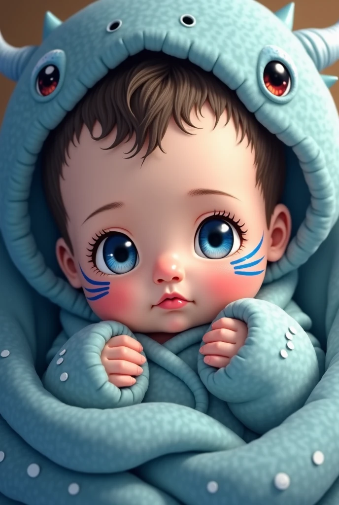a fat baby wearing an aquaman costume, cute pose, very cute, detailed face, detailed fat body, detailed outfit (reality: 1.4), (A hyper-realistic), (high resolution), (8K), (highly detailed), ( Best Illustration), (detailed eyes), (ultra-detailliert), Bright lighting, Professional Lighting, The background is deep wate with lots of fish and corals.