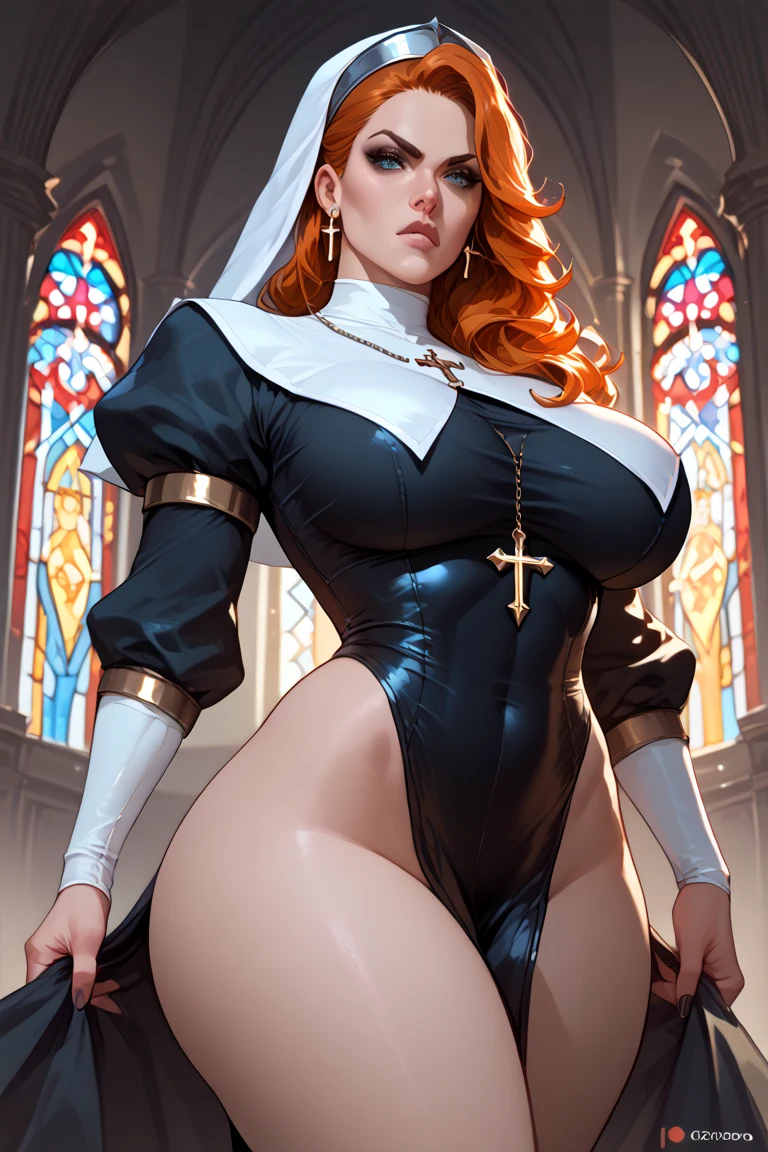 1 girl, blonde hair, standing alone,medium breasts, wide hip, Waist slender, thick thight, (whole body:1.3), show full body from head to feet. (transparent white micro panties:1.2), wet pussy, (work of art, best qualityer, hires, high resolution:1.2), (extremely detaild, realisitic, details Intricate, high resolution), 3d, CG, BBW, shining skin, blush, eyeliner, ombre, eyelash, (gigantic breastss, saggy breasts:1.1), (cinematic lighting, lighting sun, Volumetric), looking ahead at viewer, simple red background, 1960s \(styled\), film grain,